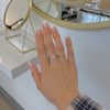 Hilton Stainless Steel Crystal Ring